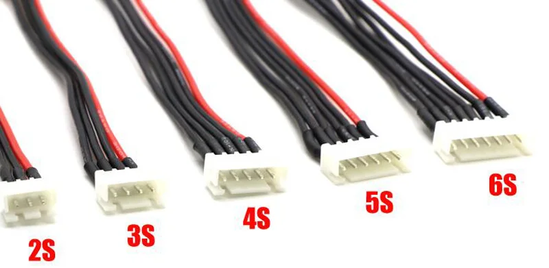 10 шт. кабель удлинитель для зарядки 100 мм 22AWG 2S/3S/4S/5S/6S|Детали и аксессуары| |