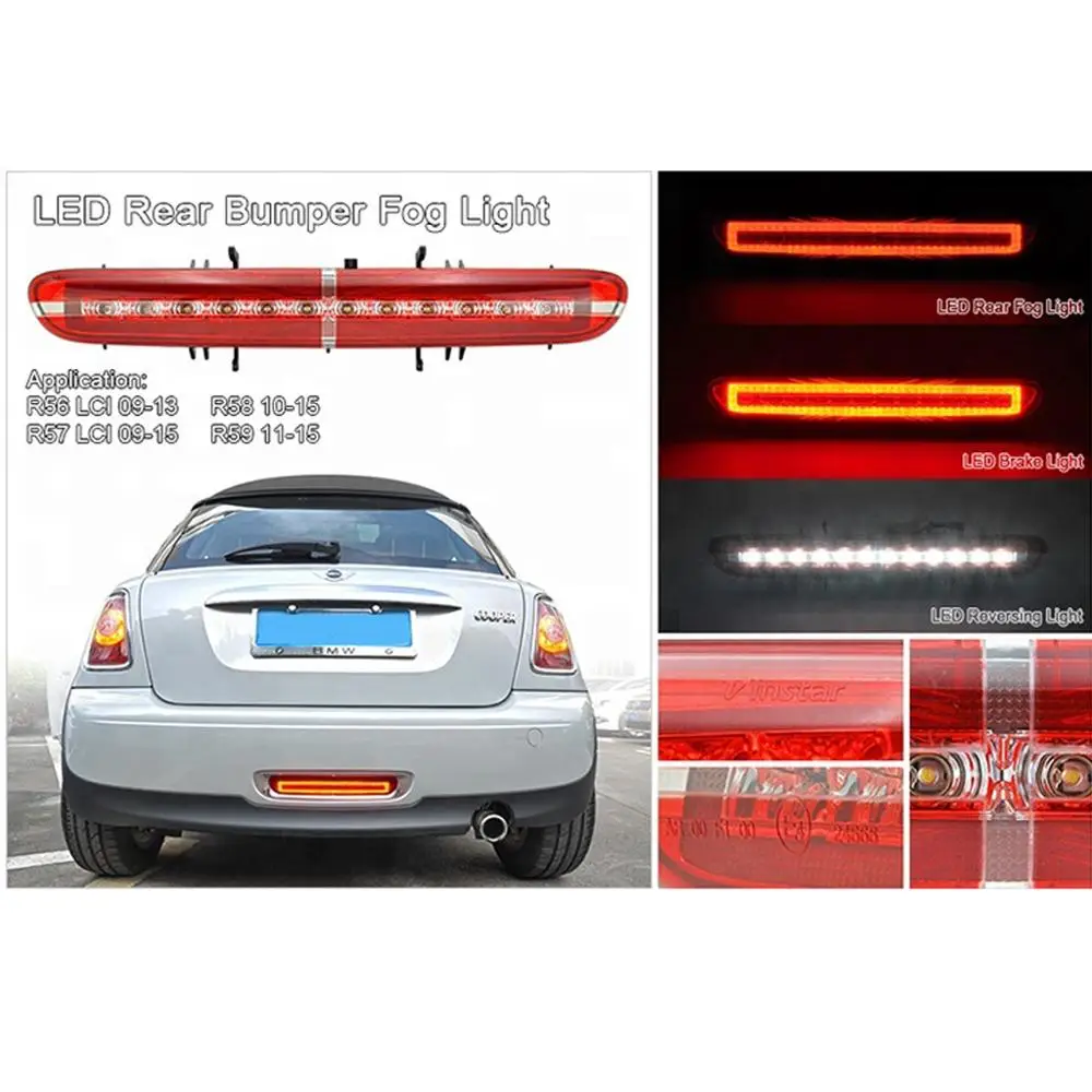 Светодиодный противотуманный фонарь заднего бампера для MINI R56 R57 R58 R59|Сигнальная