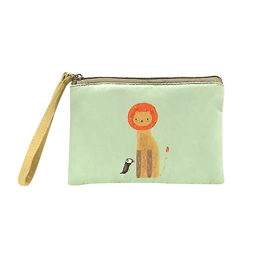 Женский кошелек милый холщовый Кошелек для монет косметичка сумка мобильного