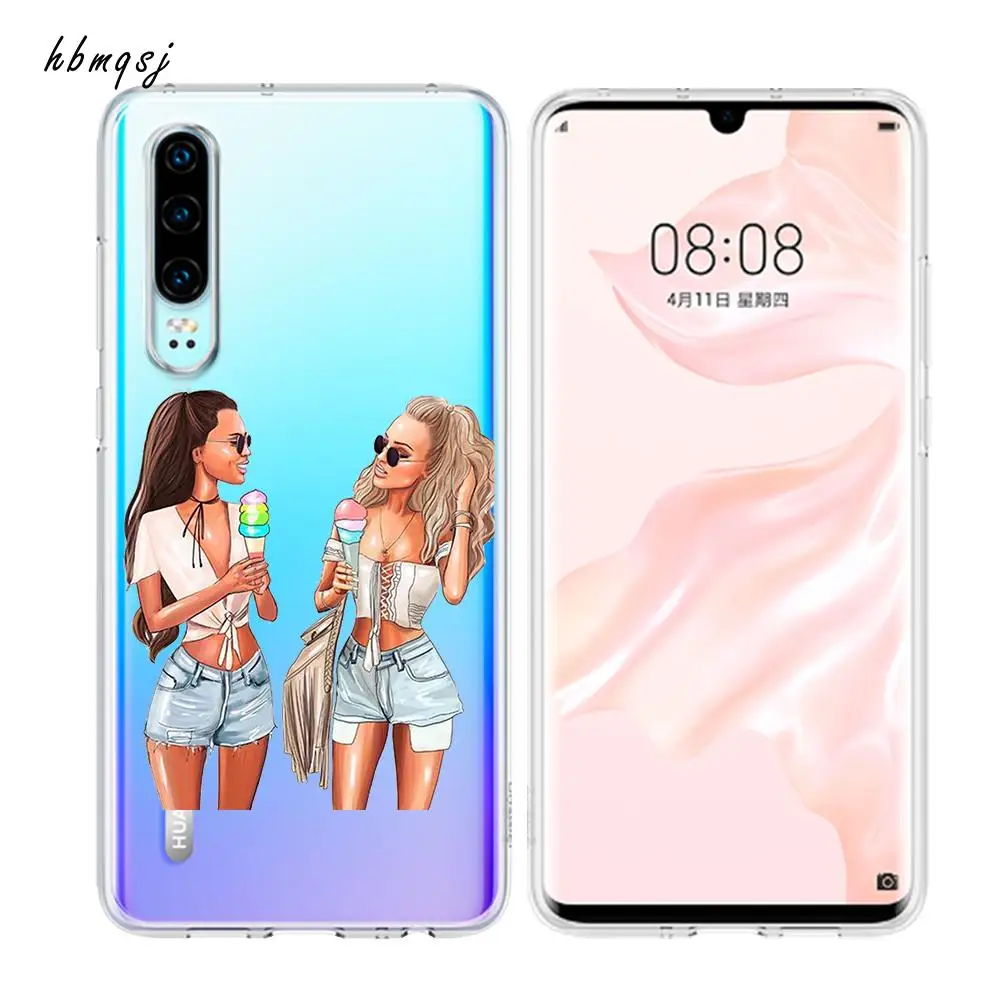 Чехол для huawei p20 p30 p10 p9 p8 lite pro funda оригинальный силиконовый чехол Модный телефона с