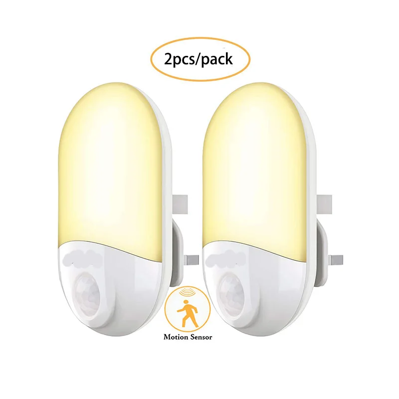 PIR датчик движения ночные светильники Plug and Play светодиодный ночник лампа движение