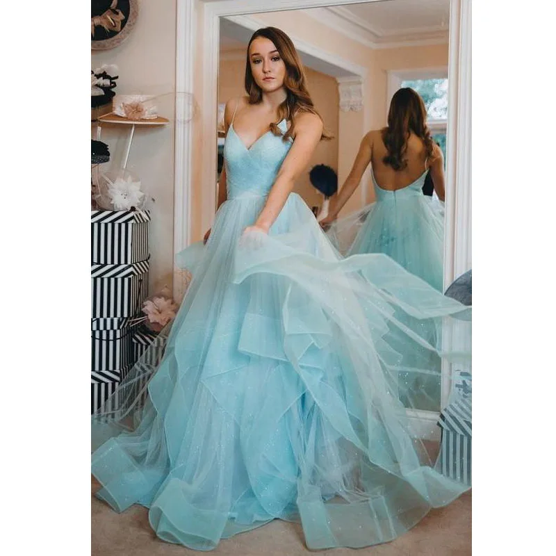 Сексуальные вечерние платья с открытой спиной vestidos de noche Голубые Вечерние на