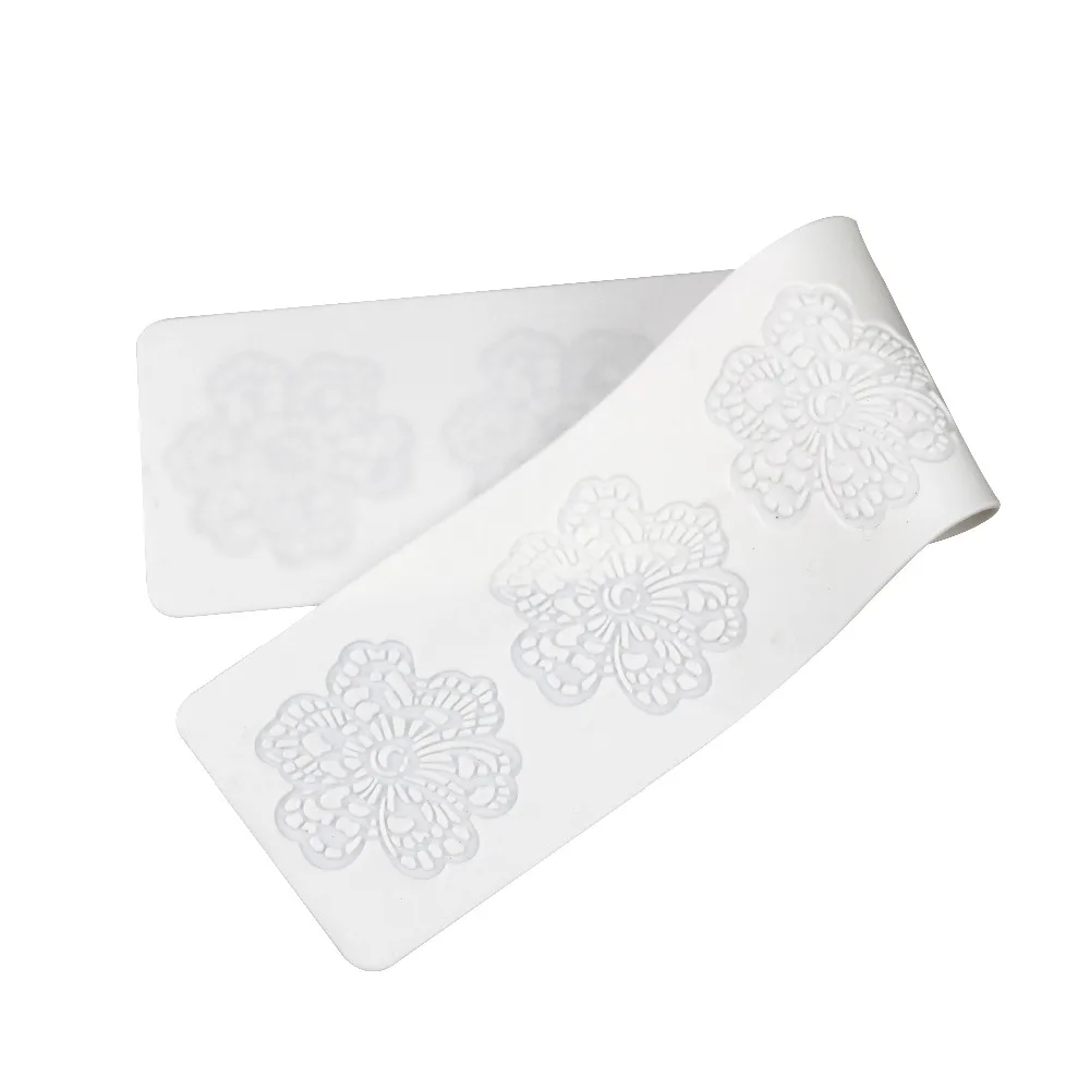 1 шт форма цветка кружева торт коврик Выпечки Кондитерская для свадебного торта