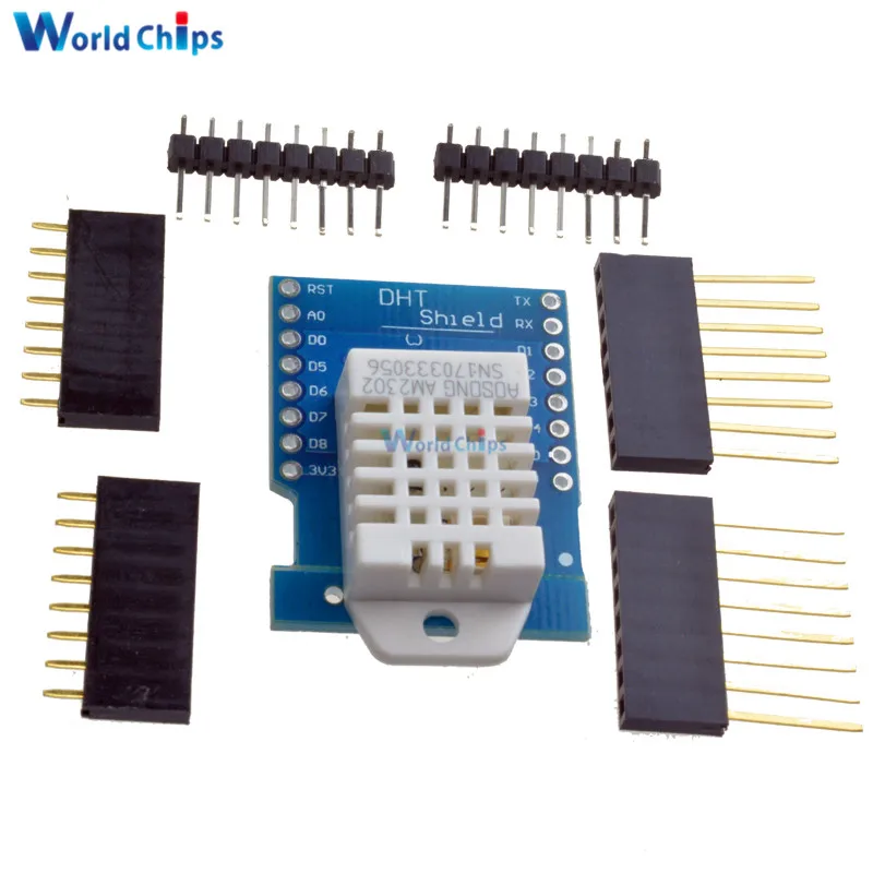 DHT22 AM2302 для Wemos D1 Мини-щит цифровой модуль платы датчика температуры и влажности |