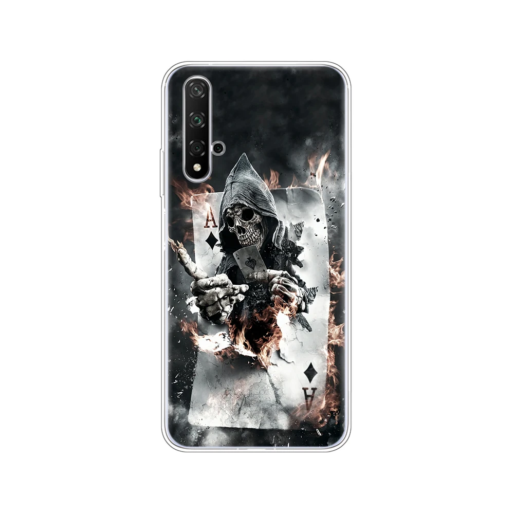 80274 Чехол для Honor 20, силиконовая задняя крышка, чехол для телефона Huawei Honor 20 Pro Lite, YAL-L21 YAL-L41, роскошный чехол, полная защита 360 - Цвет: 80274