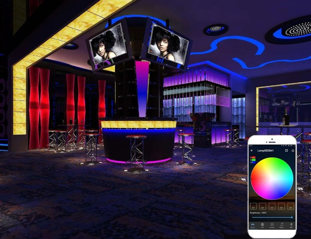 Комплект RGB-ленты освещения 2x5 м фотоконтроллер Wi-Fi и источник питания 3 А | Лампы