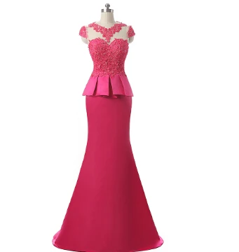picture color Реальные фото платья выпускного вечера атласные кепки рукава совок vestido de festa Длина пола с аппликацией и юбкой-годе платье для выпускного вечера с бисером - Цвет: picture color