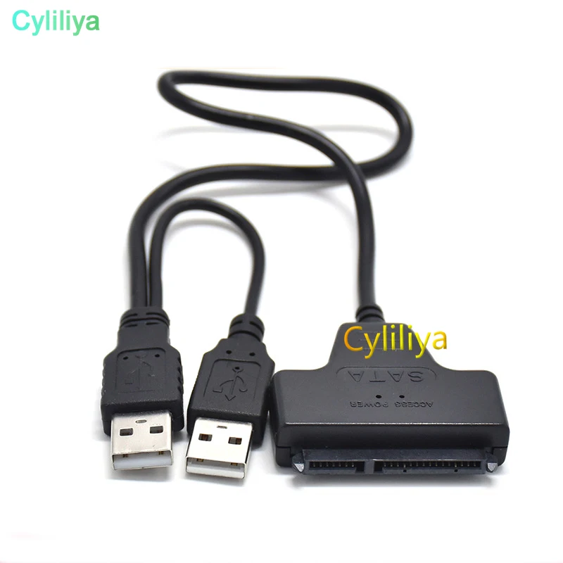 От DHL или EMS 50pcs USB 2 0 к SATA 7 + 15 Pin 22 контактный адаптер для 5 &quotHDD жесткого диска