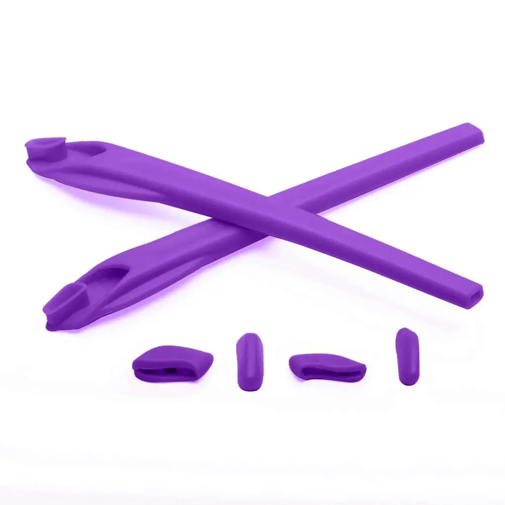Purple PapaViva резиновый комплект сменные наушники и носочки для аутентичных Flak 2,0 XL Солнцезащитные очки Рамка - Цвет: Purple
