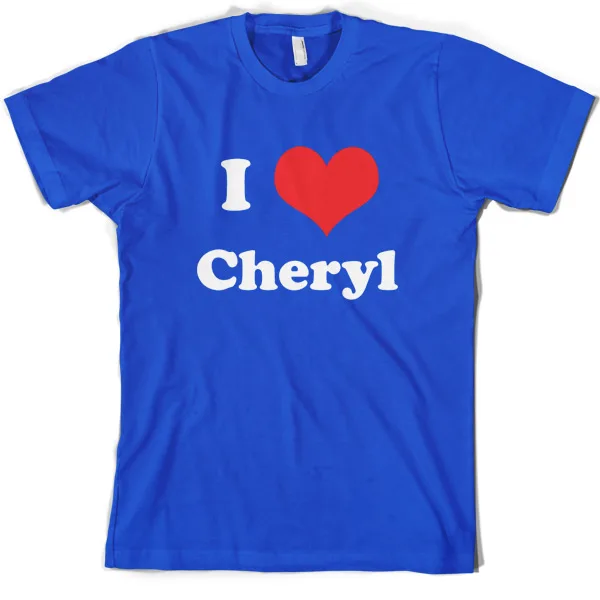 I love Cheryl Мужская футболка тур/подарок/Коул/рукав Горячая печать мужская короткий