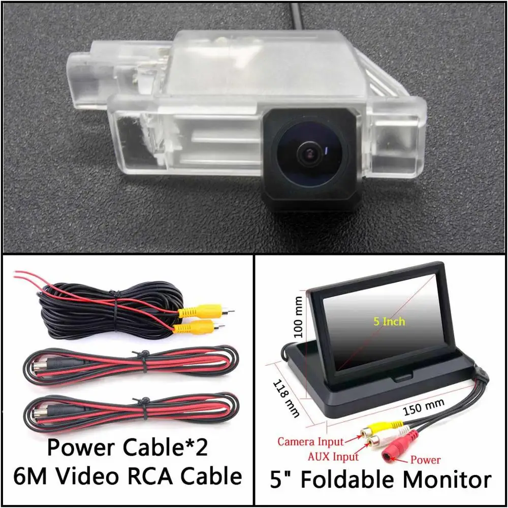Cam N 5 inch Fold HD 1280*720 резервная камера заднего вида для peugeot 508 301 408 508 308 2008 3008 для NISSAN SERENA автомобильный парковочный ЖК-зеркальный монитор - Название цвета: Cam N 5 inch Fold