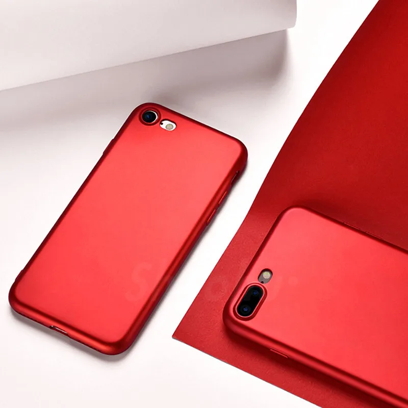 Xinmanrou Luxury Matte Soft Ultra-thin Back Full Cases for IPhone 6 6S Plus Case TPU Protect Shell Cover 7 |