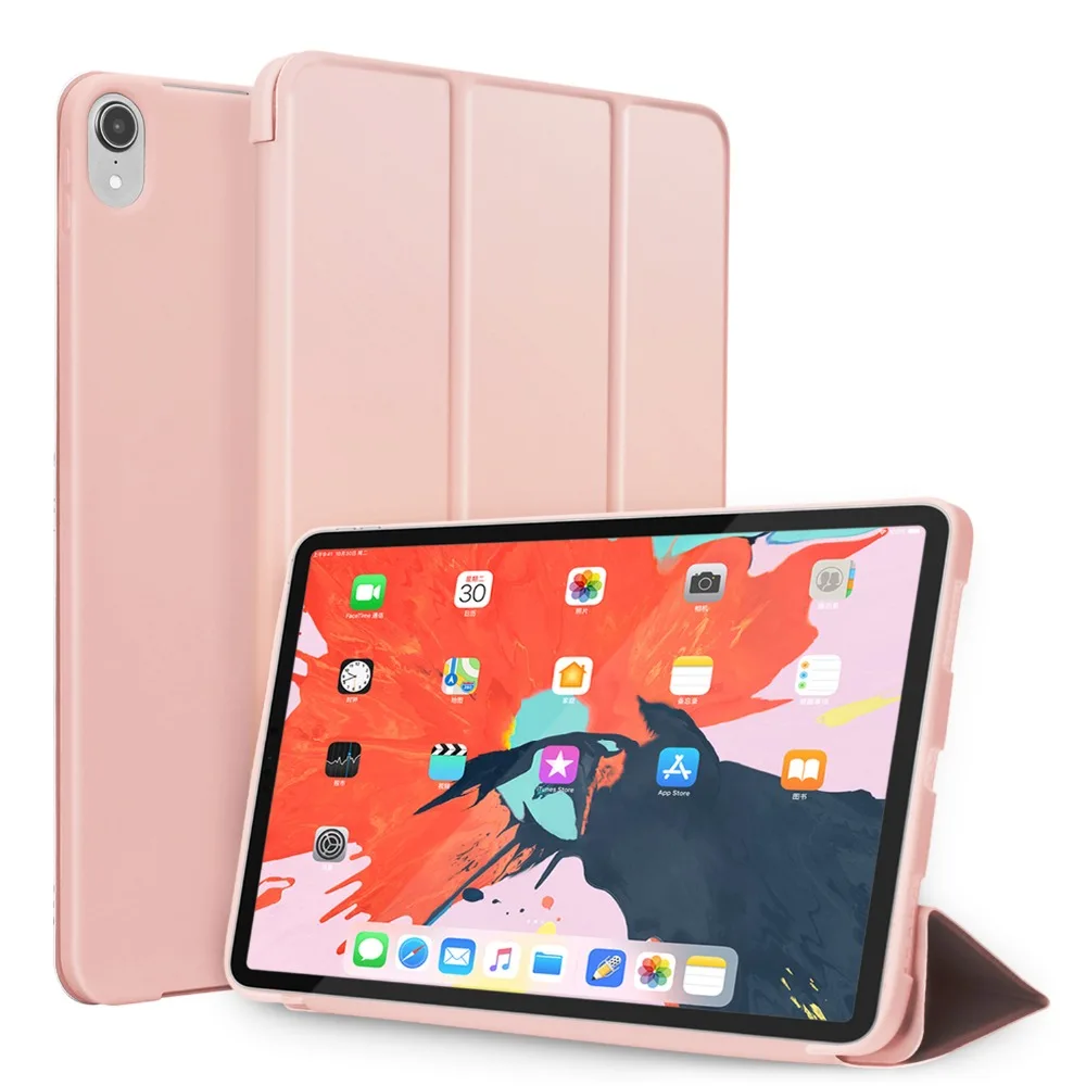 For Apple iPad Pro 11 Smart Cover PU Leather + Soft Back Stand Magnetic Auto Wake/Sleep Tablet Silicon Case | Компьютеры и офис