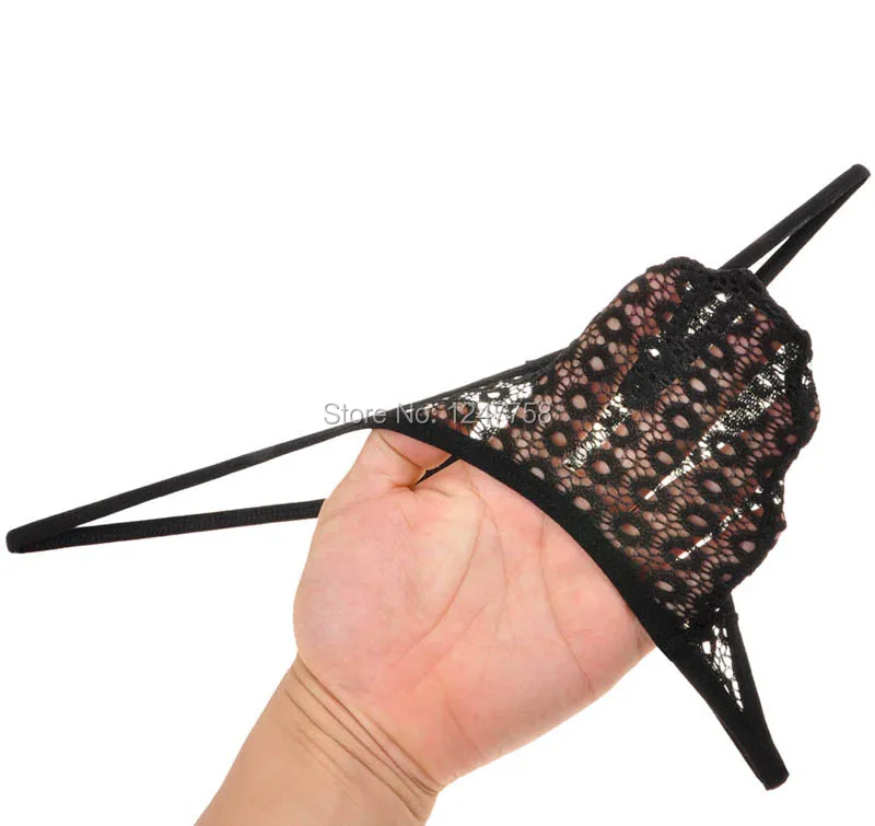 Сексуальное микро-стринги для мужчин танга прозрачное кружевное бикини