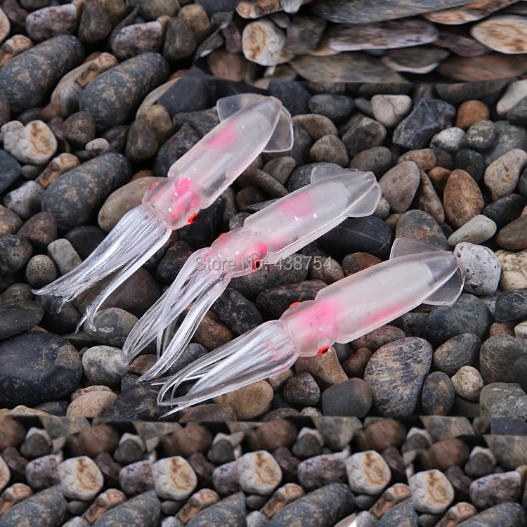 

10PCS/LOT Fishing Squid Jigs Lures Soft Trulinoya Fishing Jigging Lure Spinnerbait Sea Artificial Bait ice fishing lures
