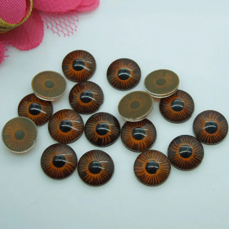 8 мм пластиковые кукольные глаза радужные коричневые для медведя куклы животных