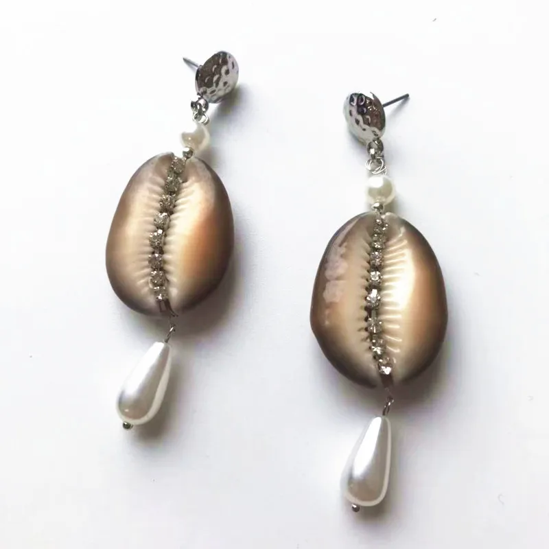 Baroque natural shell earring elegant bohemia boho fashion boucles d oreille femme jewelry circle earrings best gifts | Украшения и