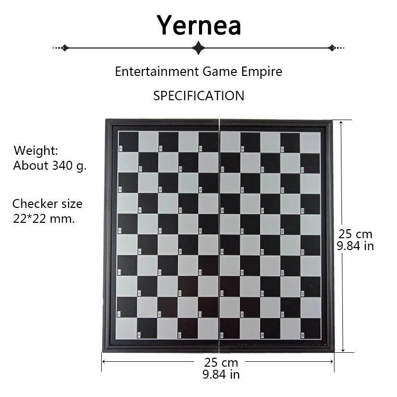 Yernea Новые Шахматные шашки настольная игра набор Высокое качество Магнитные