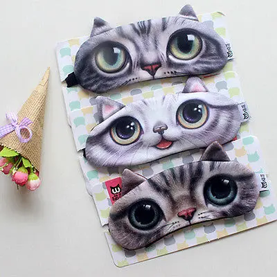 Симпатичная дорожная маска для сна повязка на глаза мягкая подарок помощь