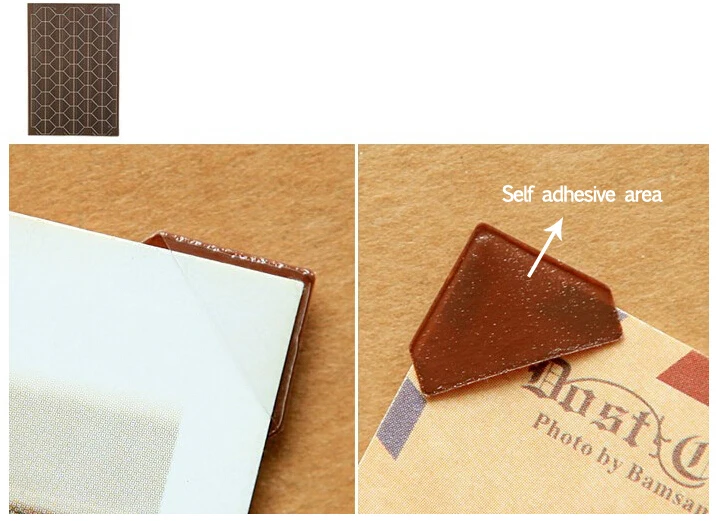 Рукоделие ручной работы альбом для скрапбукинга/ФОТОАЛЬБОМ углы самоклеящиеся