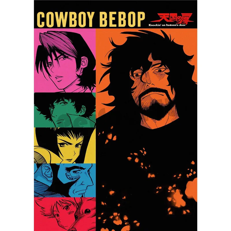 Ковбой bebop домашний интерьер украшения Крафт Фильм плакат рисунок core наклейки на стену