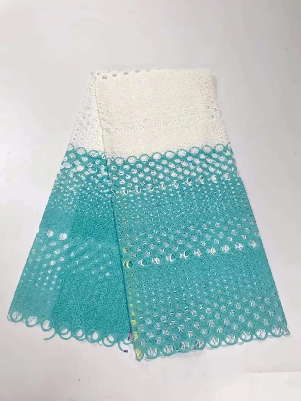 Новое высококачественное гипюровое кружево африканская молочная шелковая