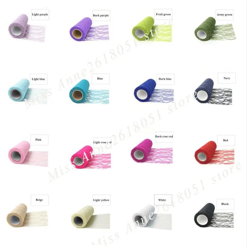 15 см 10 ярдов кружева тюль рулон ткани катушка юбка пачка упаковка для подарка на