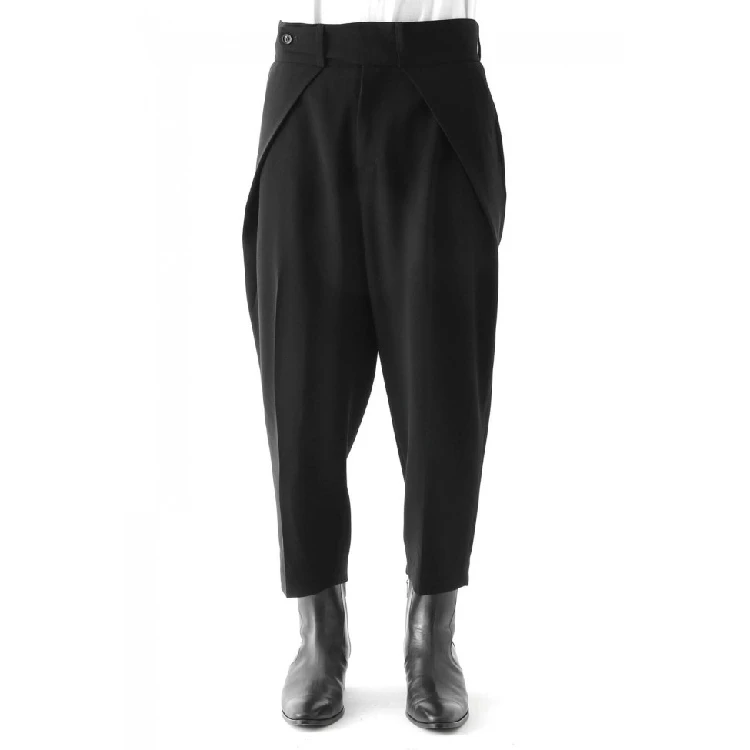 

S-6XL!!2019 Men's casual pants haren pants autumn and winter black European style street snap haren pants