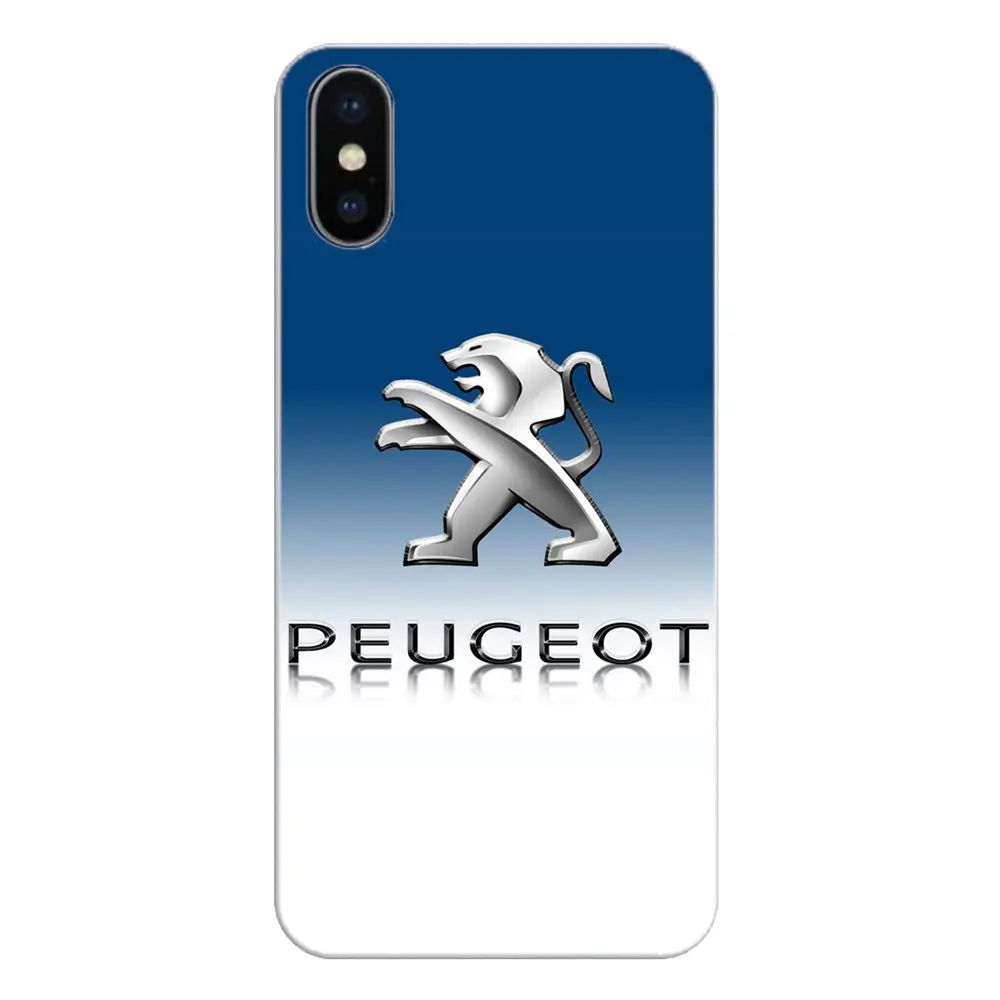 Автомобильный логотип Peugeot для Samsung Galaxy S2 S3 S4 S5 MINI S6 S7 edge S8 S9 Plus Note 2 3 4 5 8 Coque Fundas