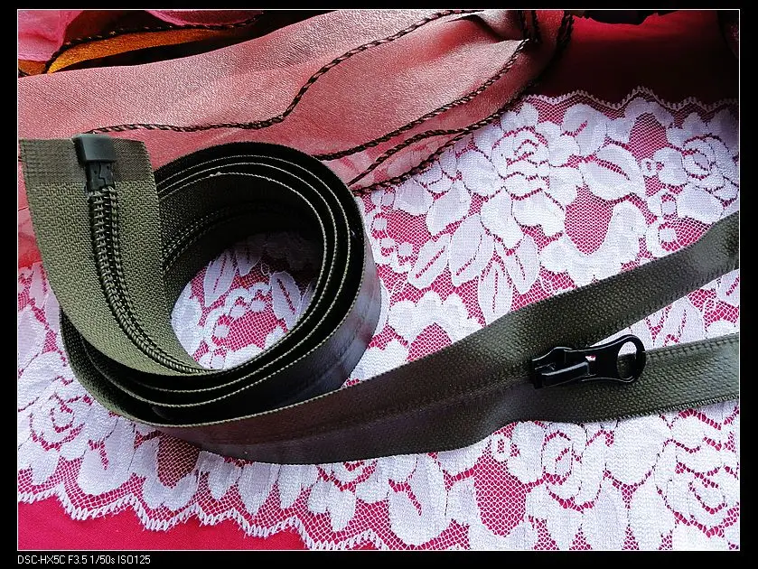 5 # Водонепроницаемая нейлоновая молния на молнии для верхней одежды сумки 60 см 80