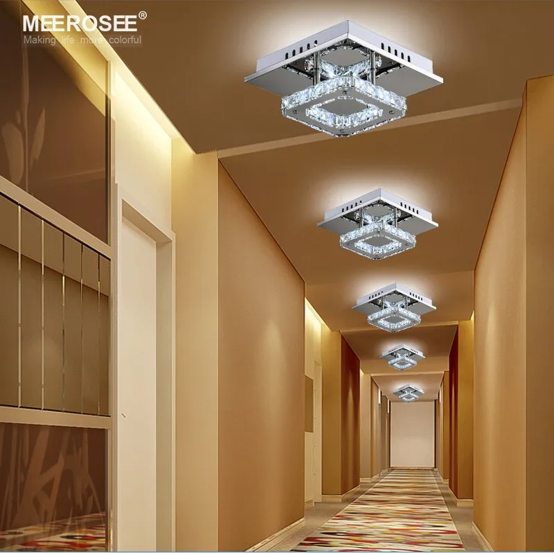Квадратный светодиодный хрустальный потолочный светильник luces LED decoracion для