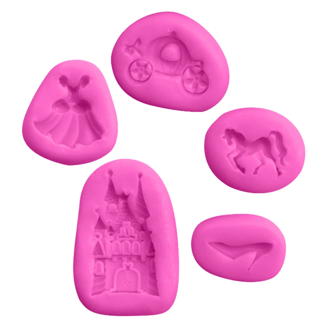 1 шт. Сказочная тыква авто замок мечты свадебное платье силиконовая форма для