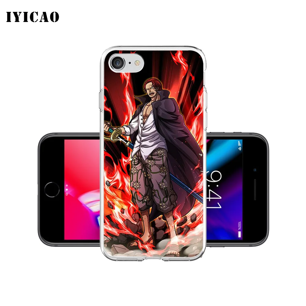 IYICAO Mihawk shanks Цельный Мягкий силиконовый чехол для телефона iPhone X XR XS MAX 6 6s 7 8 Plus 5 5S SE