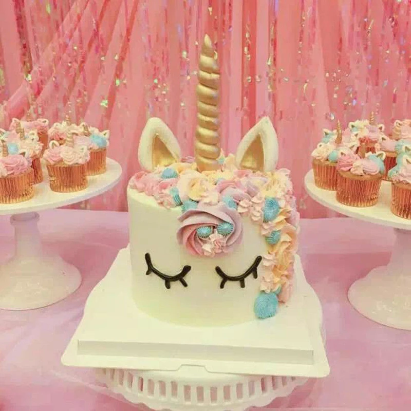 3D Единорог детский наряд для дня рождения силиконовая форма выпечки в форме