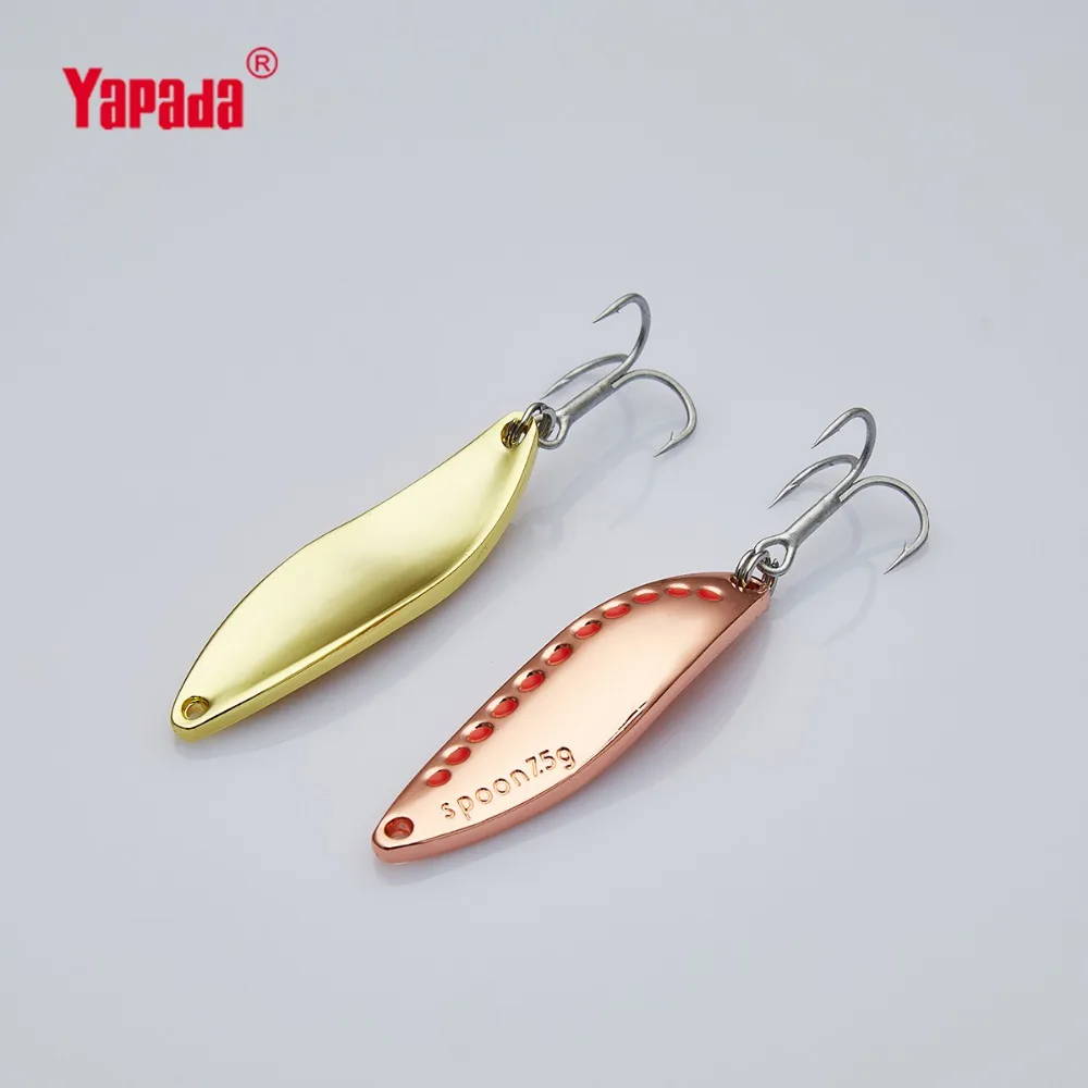YAPADA Spoon 014 Leech новые 7 5 г/45 мм 15 г/55 тройной крючок металлическая ложка разноцветные