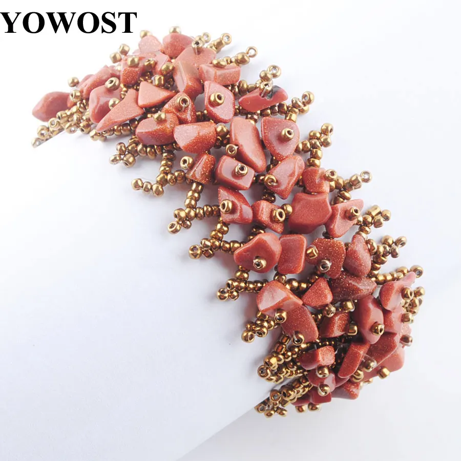 Бесплатная доставка ювелирные изделия Новая мода из золотого песчаника бусины