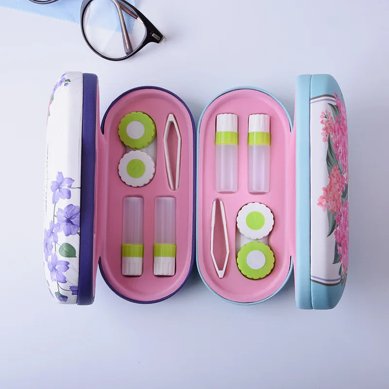 Высококачественная Светоотражающая крышка чехол для контактных линз с зеркалом