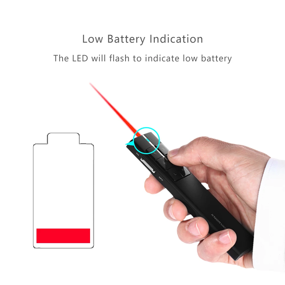 Беспроводной презентер Новый Перезаряжаемые Air Мышь ведущий 2 4 ГГц PPT Презентация