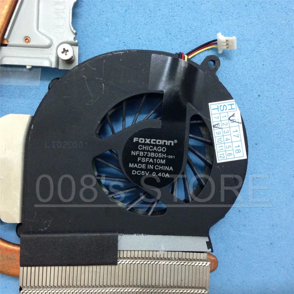 Процессор радиатор с системой охлаждения для hp 2000 CQ43 G43 CQ57 G57 430 431 435 630 635 646180-001 аккумулятор большой емкости Дискретная Графика NF73B05-001 аккумулятор большой емкости FSFA10M