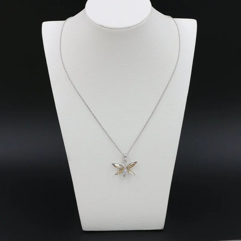 Натуральная австрийского хрусталя Крылья Ангела звено цепи бабочка фея кулон