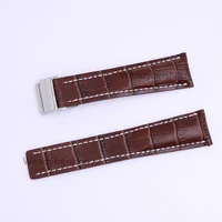 carlywet 22 24mm20mm clasp brown real cowhide leather wrist watch band strap belt for super ocean 1884