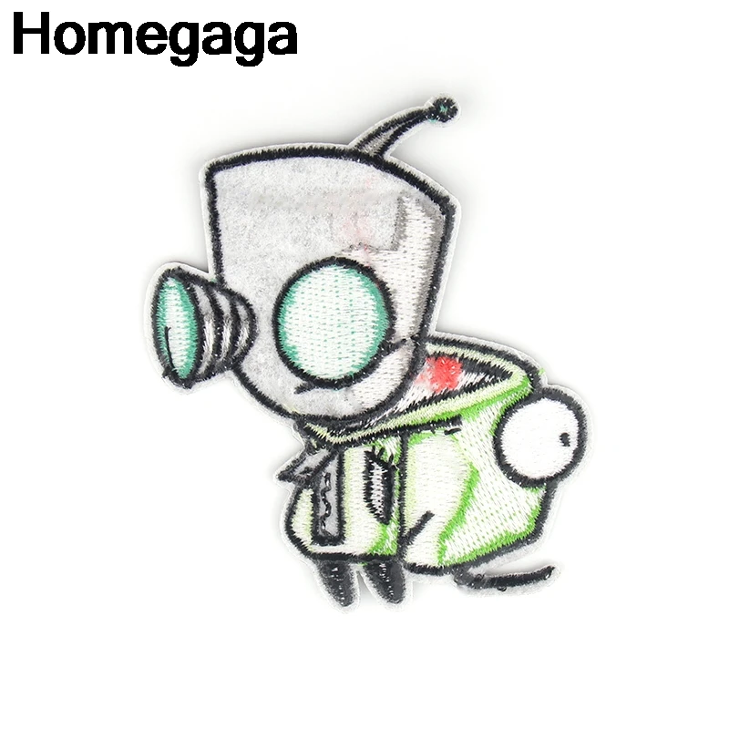 Homegaga мультфильм инопланетянин железо на заплатках одежда para diy вышитые значки