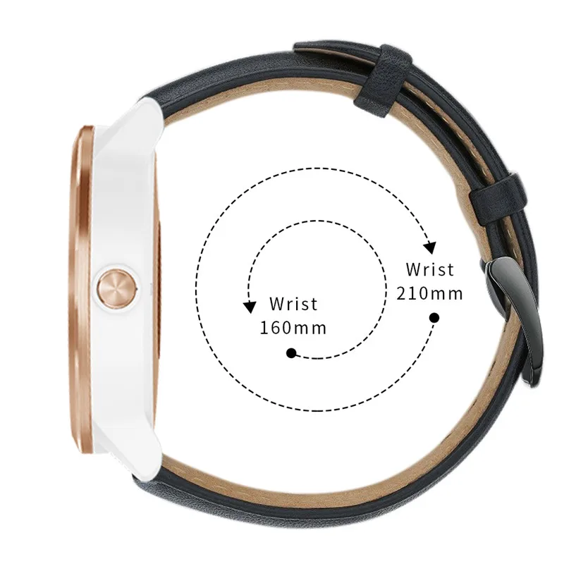 20mm High quality Leather bracelet For Garmin Venu vivoactive 3 music Forerunner 245 645 strap Smart Watch Quick release band