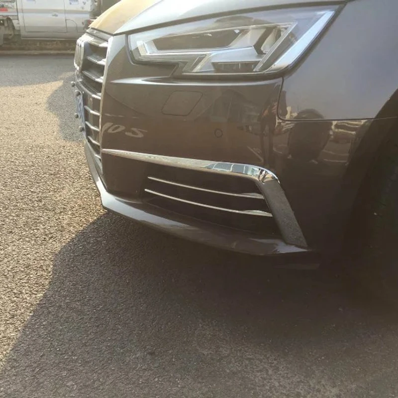 Автомобильный Стайлинг для Audi A4 Sedan B9/9L Новинка АБС ХРОМ наружный передний противотуманный светильник век противотуманный светильник для бровей