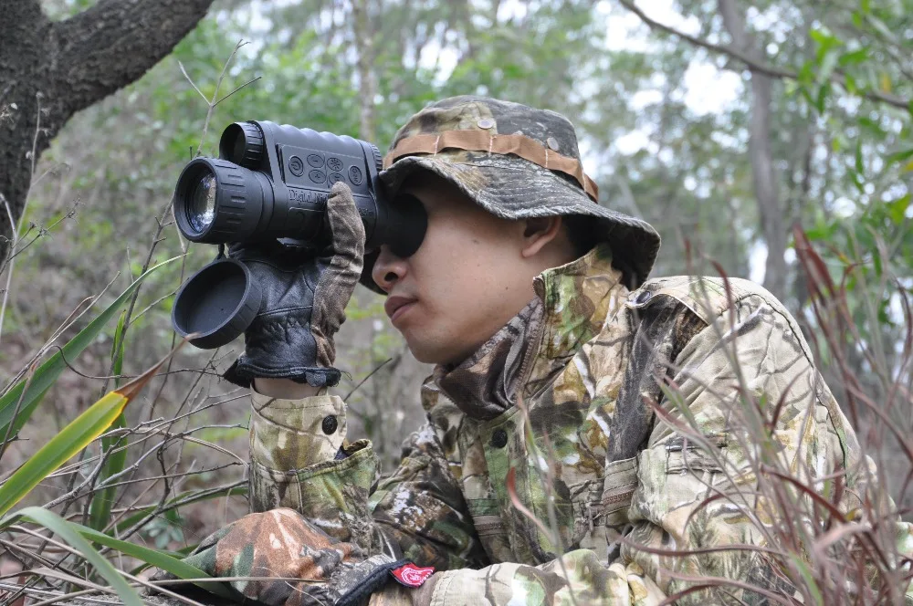 Цифровой охотничий монокуляр ночного видения Инфракрасные ИК телескоп очки GPS LCD