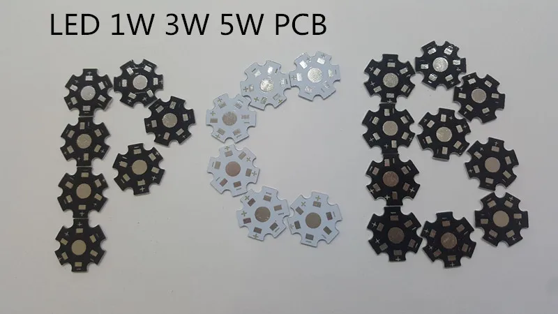 1000 шт. светодиодный PCB теплоотвод 20 мм белый blackte алюминиевое основание плиты