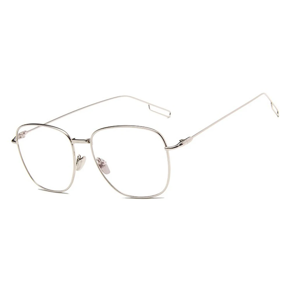

Vintage Round Thin Alloy Oversized Optical Frame Custom Made Prescription Glasses Photochromic Grey/Brown Myopia Near-sighted