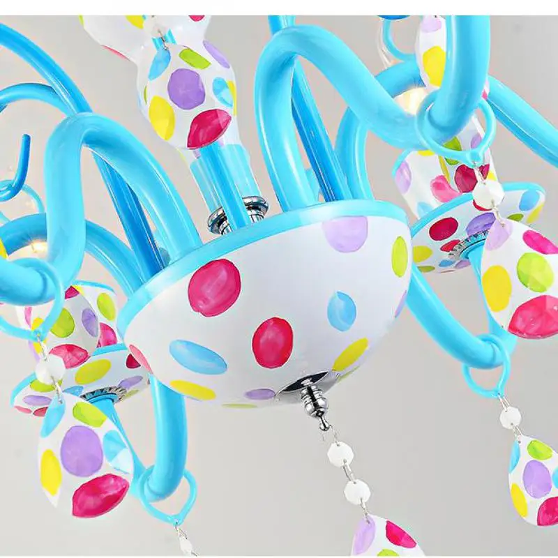 Детская комната красочная люстра освещение Светодиодные светильники для