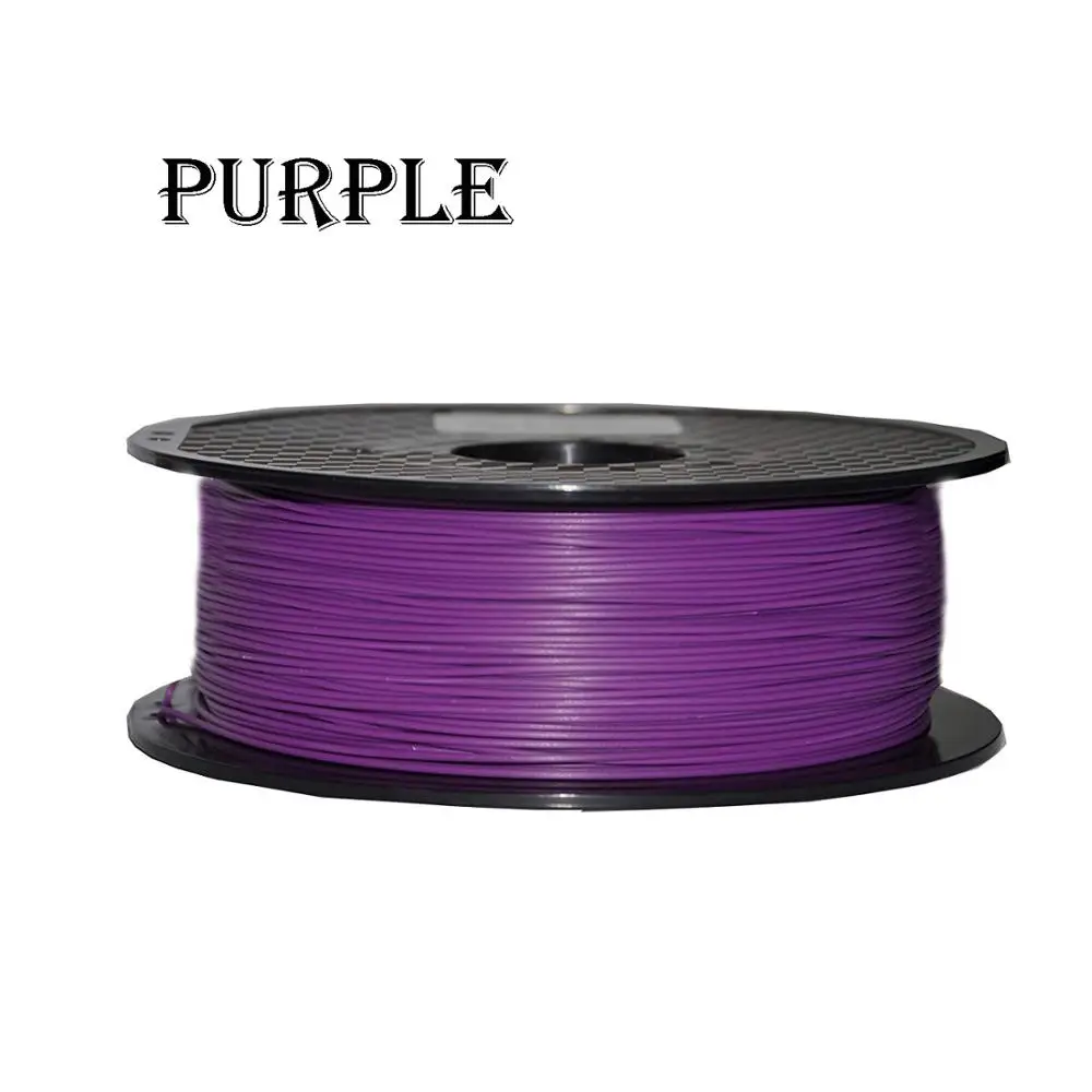 ABS Purple Нить для 3D-принтера PLA ABS 1,75 мм 1 кг белый черный красный синий розовый зеленый фиолетовый желтый натуральный прозрачный - Цвет: ABS Purple