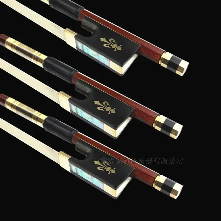 

1pc AAA Best professional Brazil wood 4/4 violin bow Mongolia white horsetail copper parts best balance free shipping